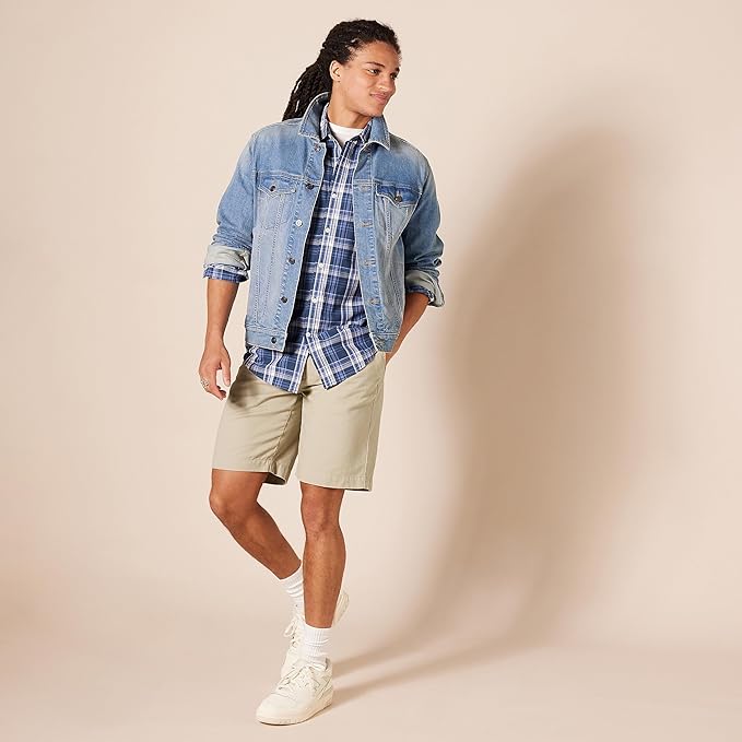Essentials Men's Classic-Fit 9" Chino Shorts