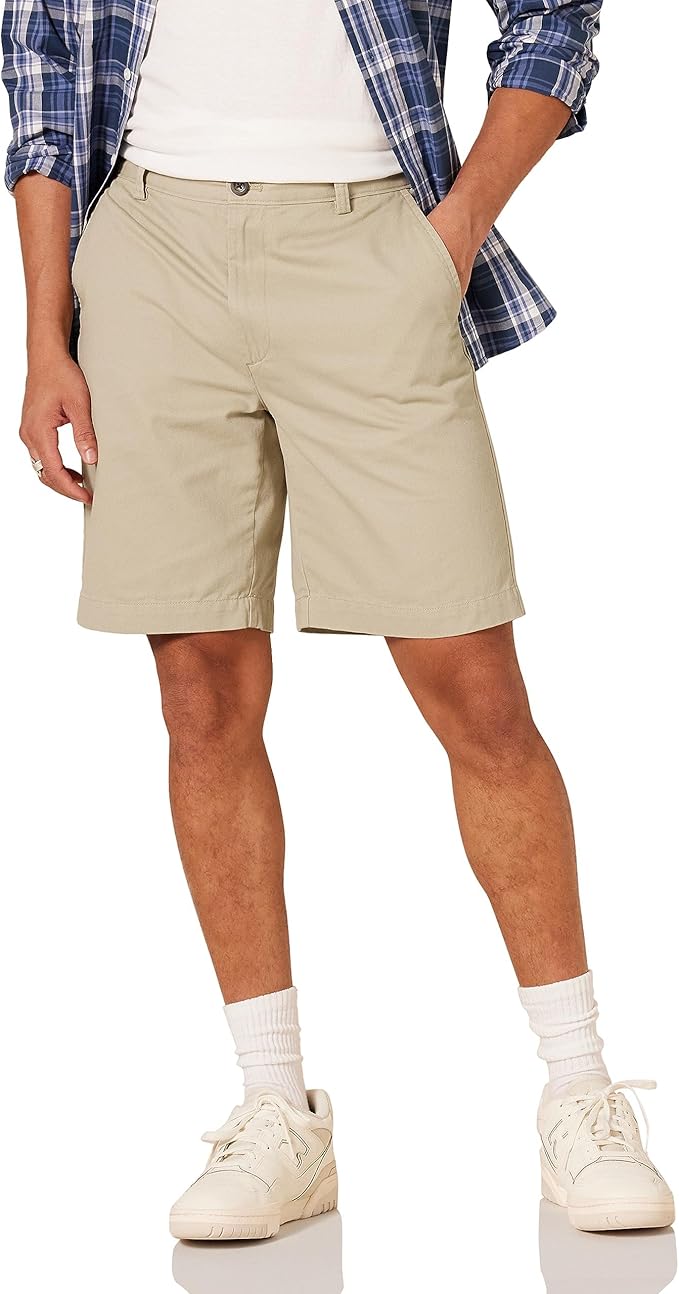 Essentials Men's Classic-Fit 9" Chino Shorts